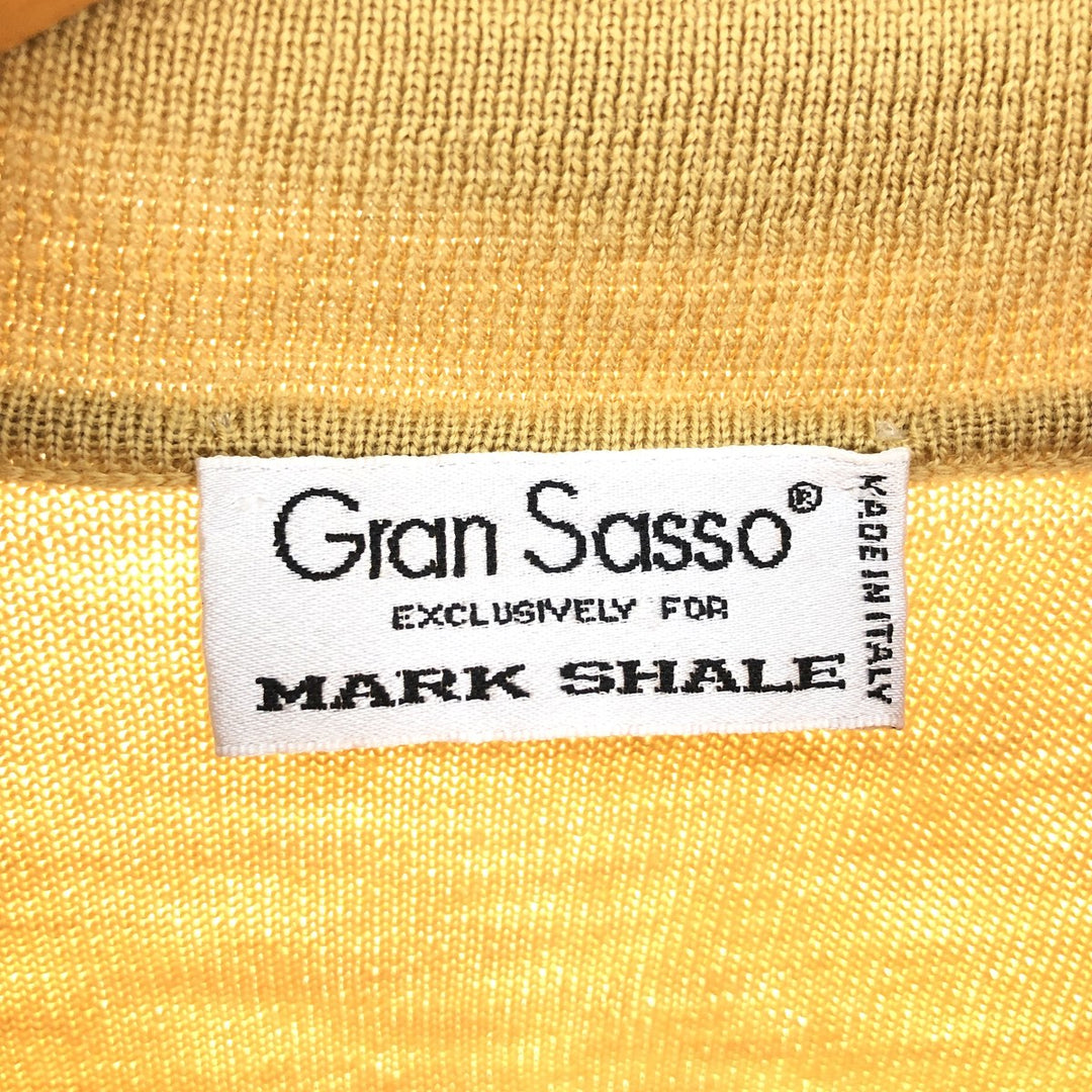 Gran Sasso polo knit sweater made in Italy, men's size L /eaa449966