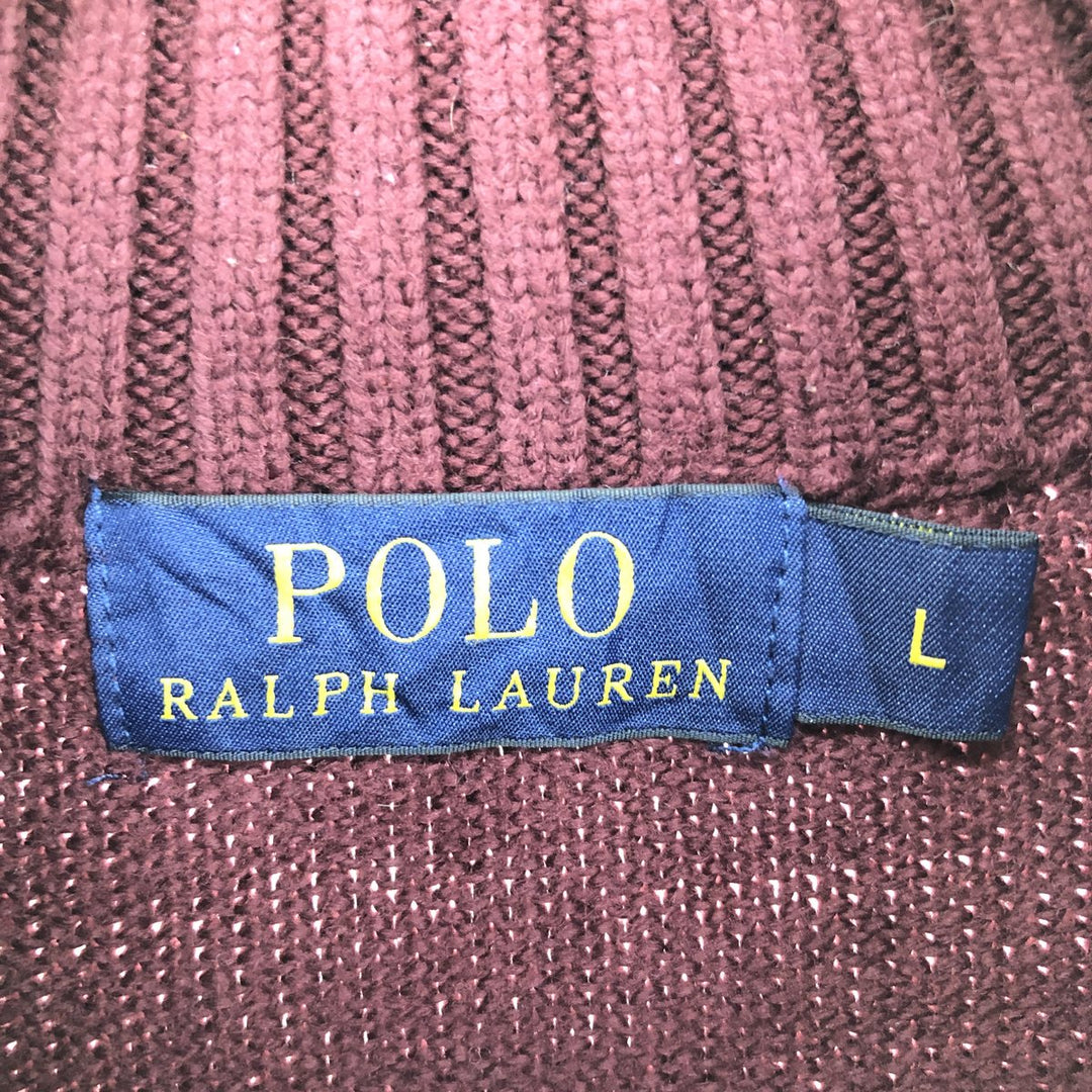 Ralph Lauren POLO RALPH LAUREN Cotton knit half button sweater Men's L size / eaa449993