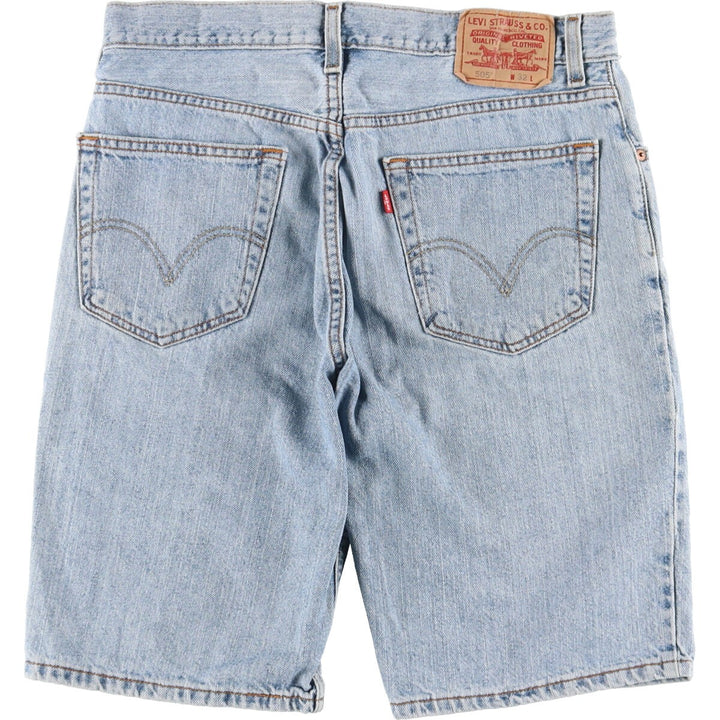 Levi's 505 REGULAR FIT denim shorts, men's size w34 / eaa450029