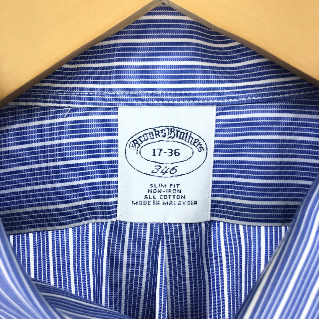 Brooks Brothers 346 Short Sleeve Cotton Striped Shirt Men's XL /eaa450125