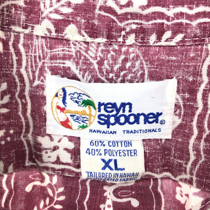 90'S Reyn Spooner Swimsuit Tag Bikini Tag All-Over Print Lahaina Sailor Hawaiian Aloha Shirt Made in Hawaii Men's XL /eaa450157