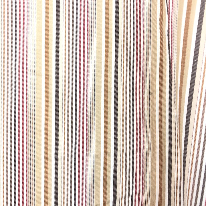 Burberry's LONDON Wide collar long sleeve cotton striped shirt Made in USA Men's XXL /eaa450184