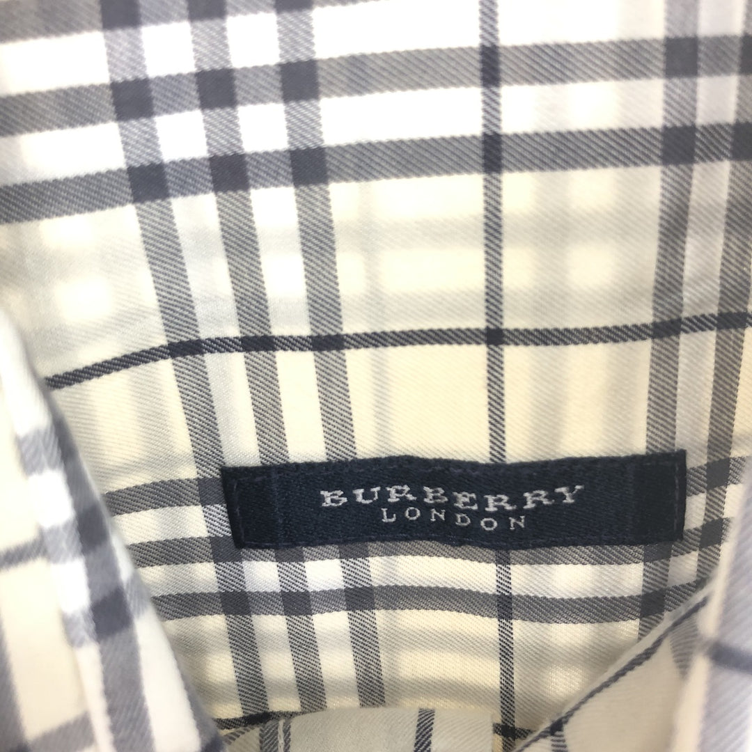 Burberry's LONDON Long Sleeve Button Down Check Shirt Made in USA Men's M /eaa450185