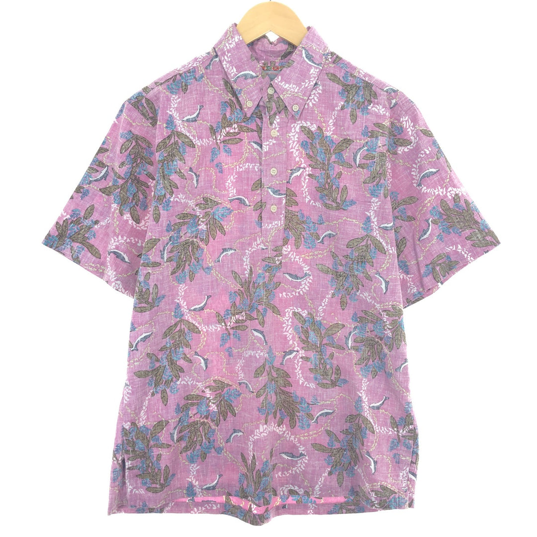 Reyn Spooner COMMEMORATIVE CLASSICS All-over Print Pullover Button-Down Hawaiian Aloha Shirt Made in Hawaii Men's M /eaa450197