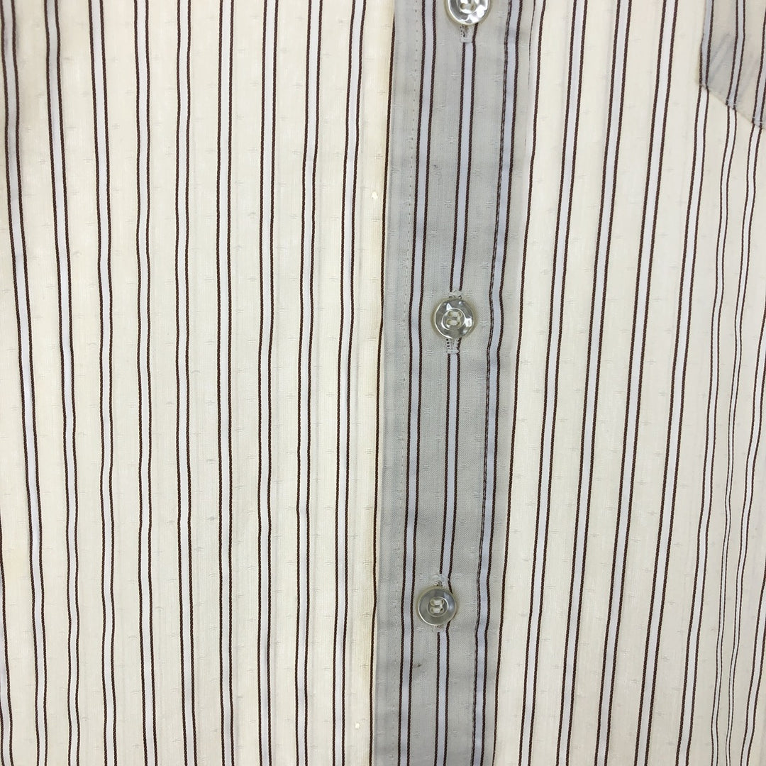 70's Arrow Stripe Pattern Short Sleeve Poly Shirt Men's XL Vintage /eaa450251