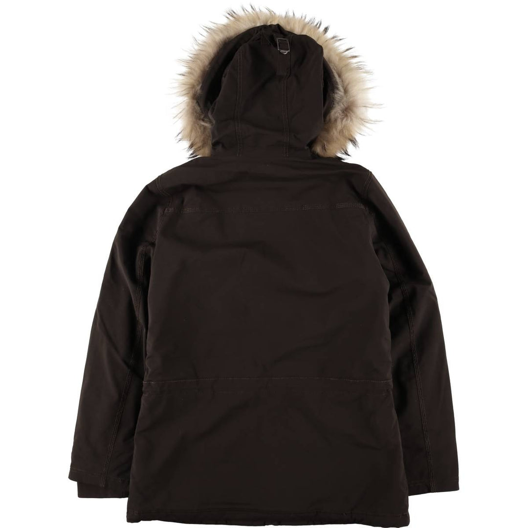 NAPAPIJRI TAPED SEAMS Flag Pattern Padded Mountain Parka, Shell Jacket, Puffer Jacket, Women's Size M polyamide brown type Vintage Second Hand