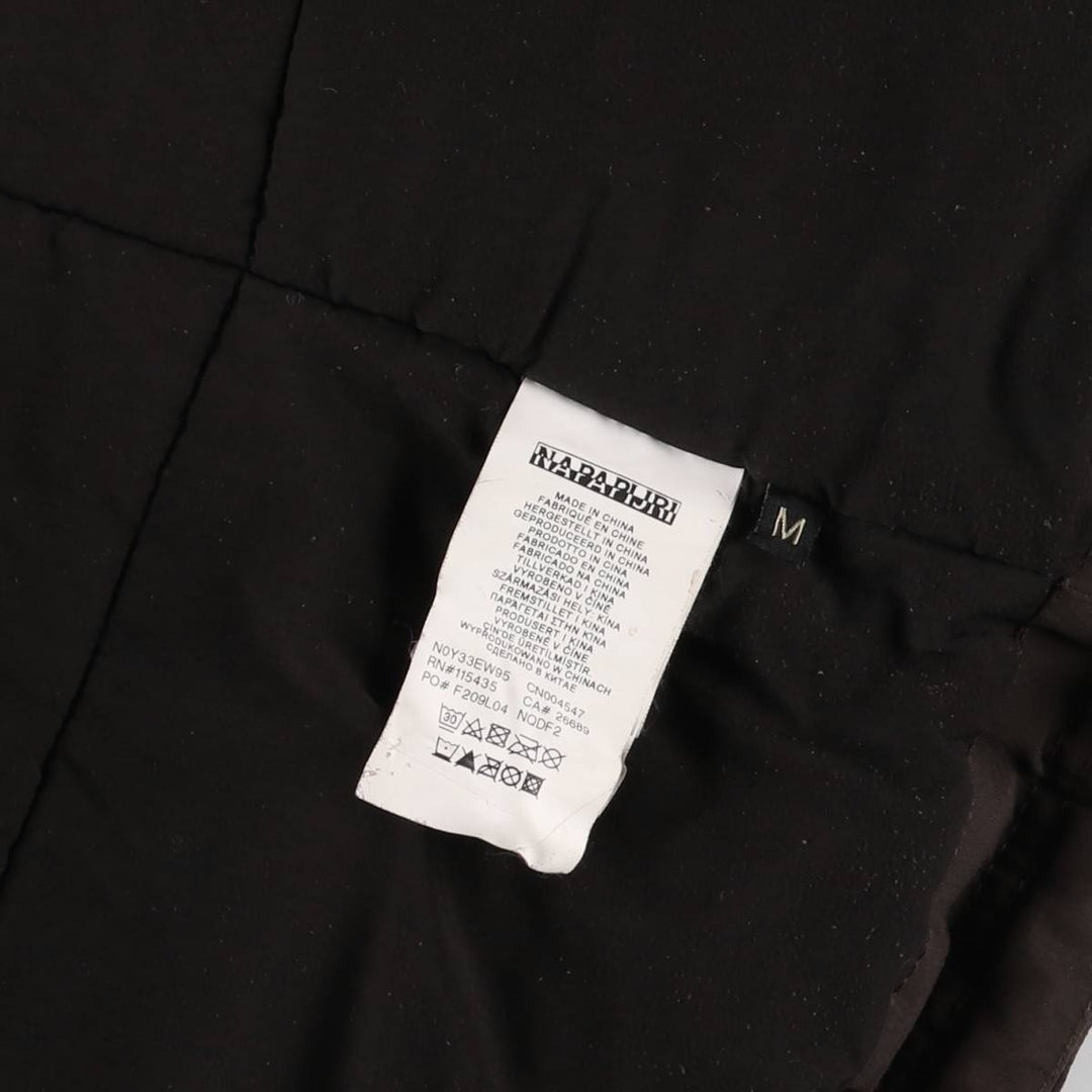 NAPAPIJRI TAPED SEAMS Flag Pattern Padded Mountain Parka, Shell Jacket, Puffer Jacket, Women's Size M polyamide brown type Vintage Second Hand