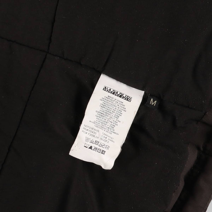 NAPAPIJRI TAPED SEAMS Flag Pattern Padded Mountain Parka, Shell Jacket, Puffer Jacket, Women's Size M polyamide brown type Vintage Second Hand