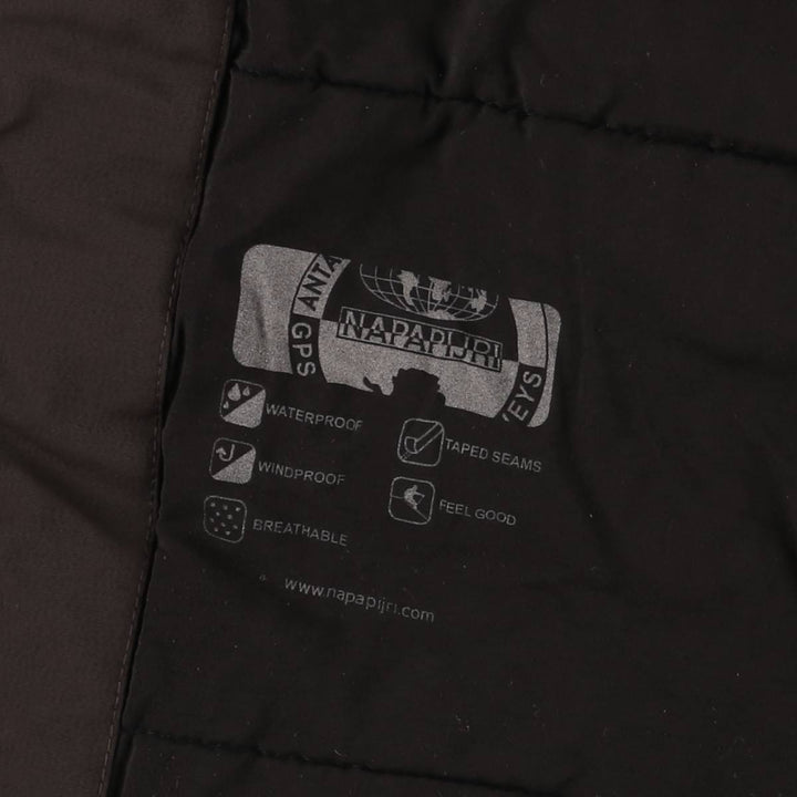 NAPAPIJRI TAPED SEAMS Flag Pattern Padded Mountain Parka, Shell Jacket, Puffer Jacket, Women's Size M polyamide brown type Vintage Second Hand