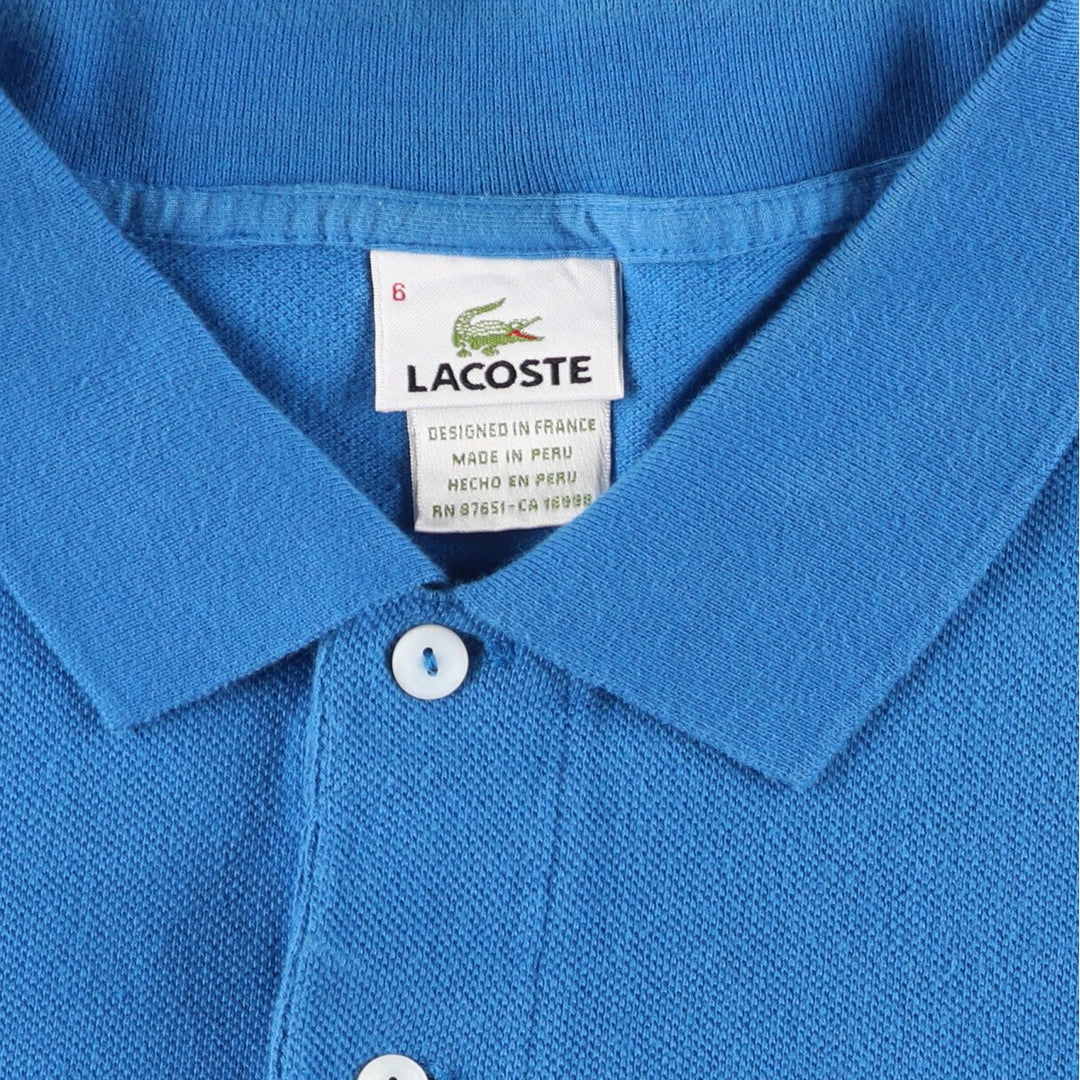 Lacoste LACOSTE Short Sleeve Polo Shirt 6 Men's XL /eaa450305