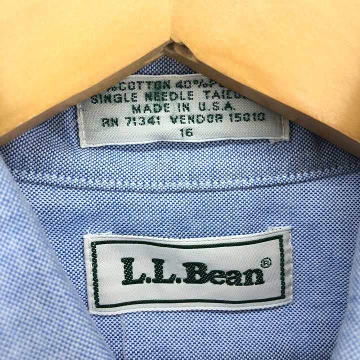 70s~80'S LLBean Button-down short-sleeve cotton shirt Made in USA Men's M Vintage /eaa450493