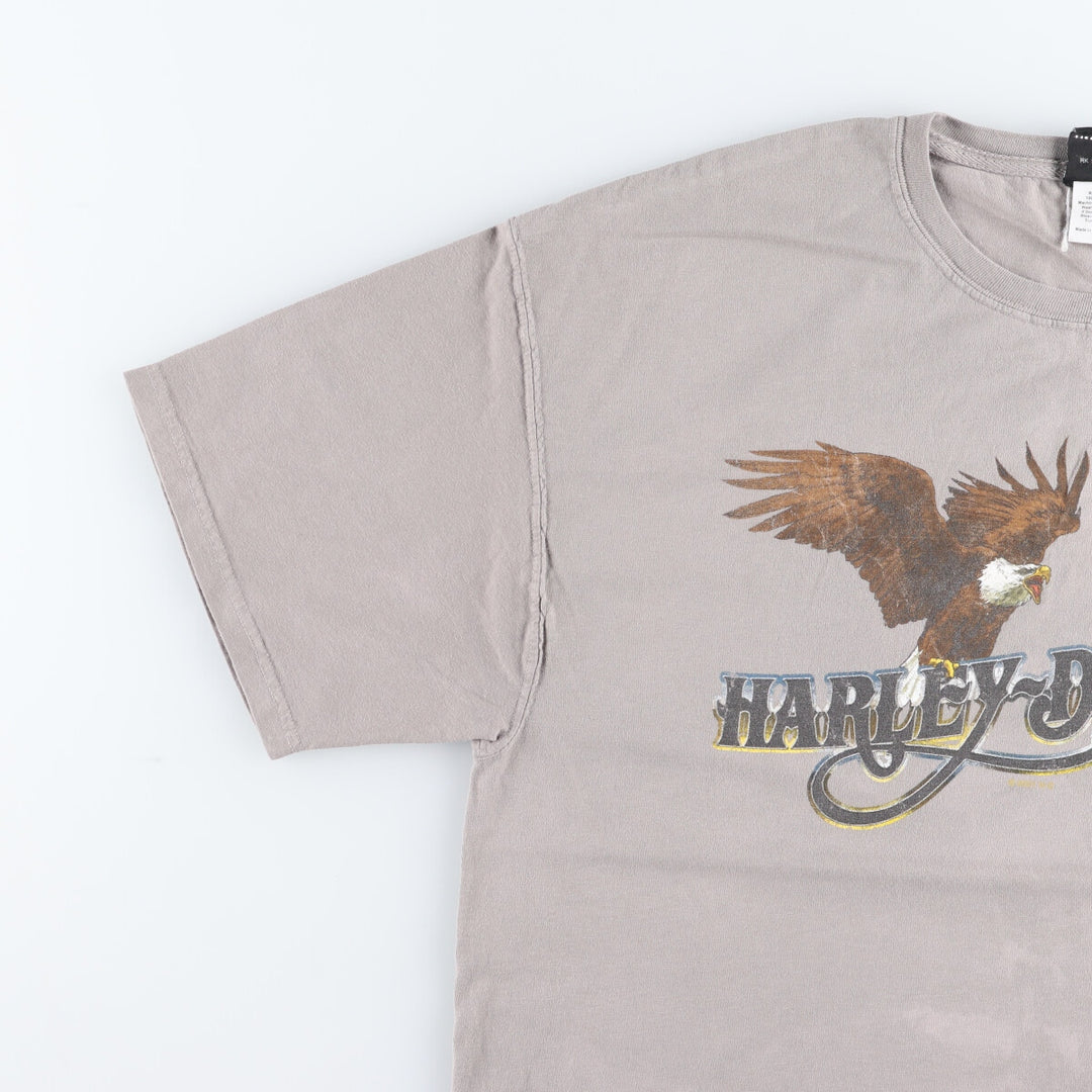 Harley-Davidson Eagle Pattern Motorcycle Bike T-shirt Men's XL /eaa450583