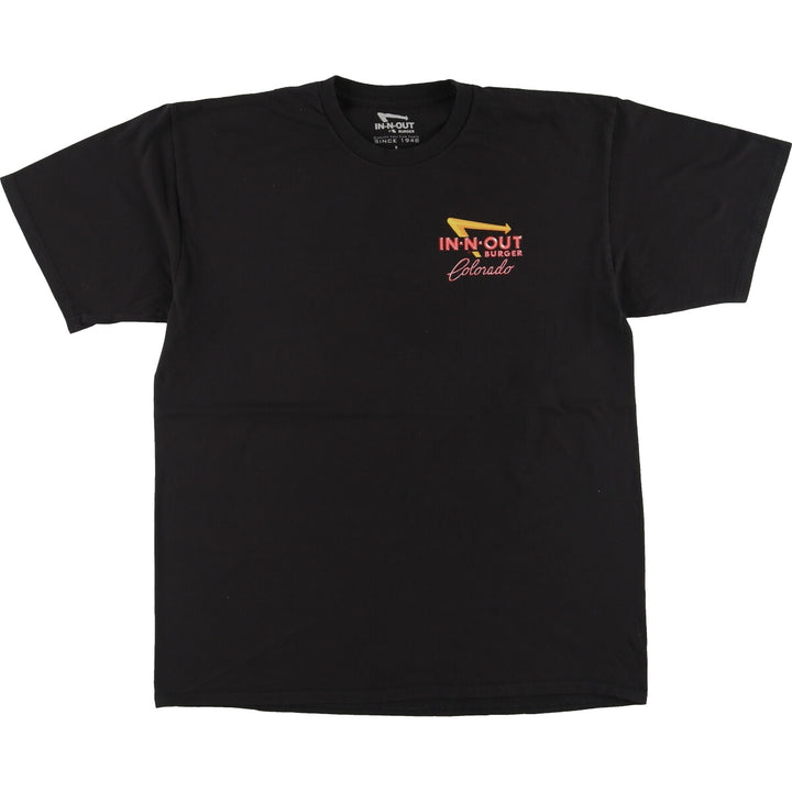 IN-N-OUT BURGER Back Print Advertising T-Shirt Men's L /eaa450661