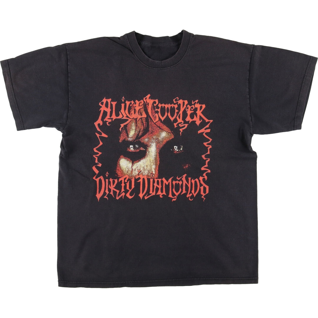 00'S ALICE COOPER Alice Cooper DIRTY DIAMONDS TOUR Band T-shirt Band Tee Men's L /eaa450669