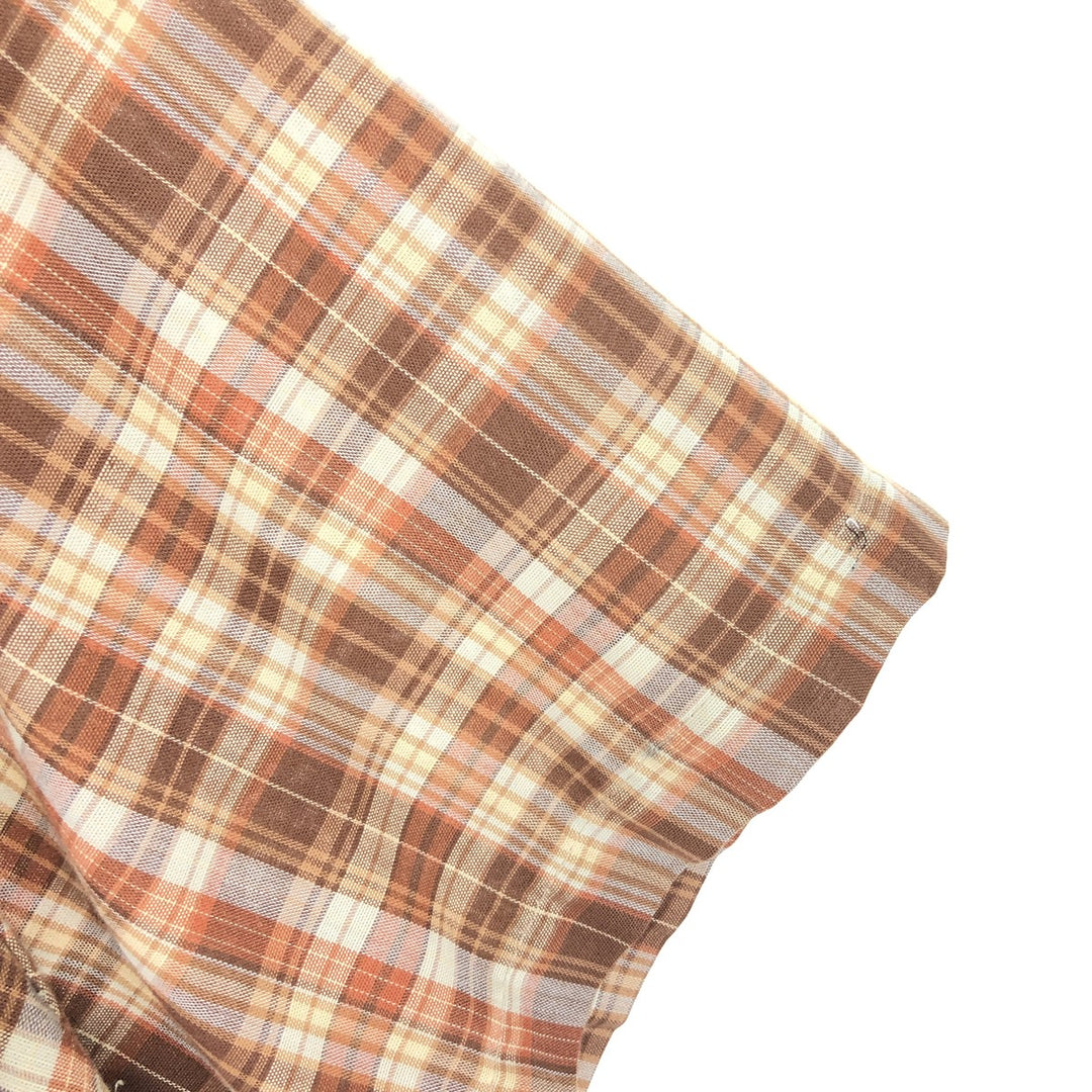 80'S BIG MAC Check Pattern Short Sleeve Box Shirt Men's L Vintage /eaa450711