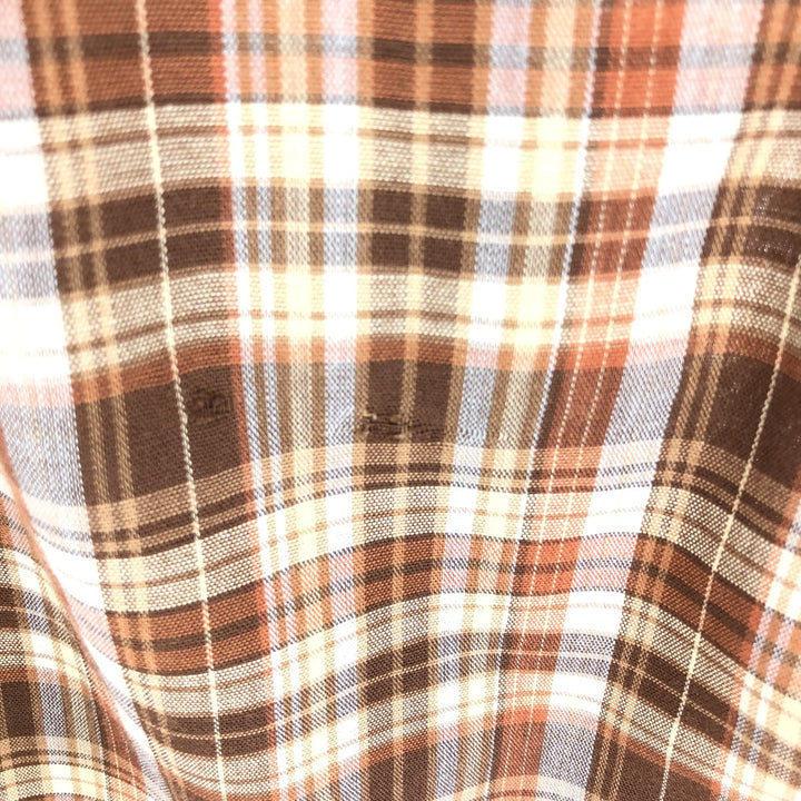 80'S BIG MAC Check Pattern Short Sleeve Box Shirt Men's L Vintage /eaa450711