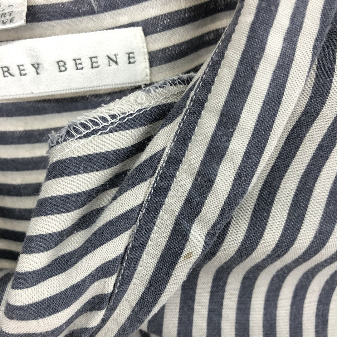 GEOFFREY BEENE Stripe Pattern Short Sleeve Rayon Shirt Men's XL /eaa450731