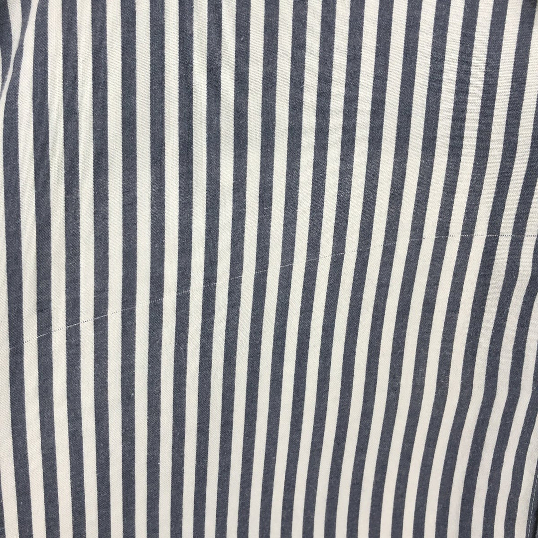 GEOFFREY BEENE Stripe Pattern Short Sleeve Rayon Shirt Men's XL /eaa450731