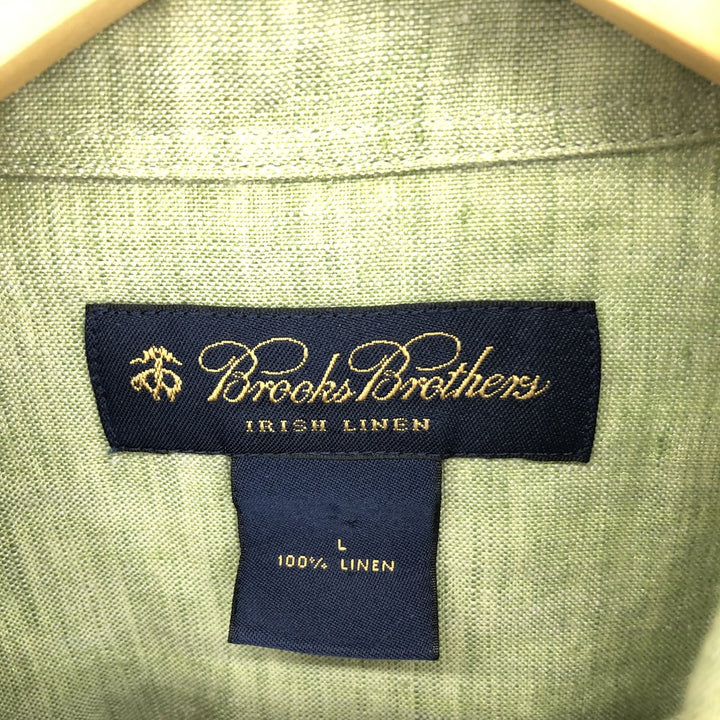 Brooks Brothers Long Sleeve Linen Button Down Shirt Men's L /eaa450815