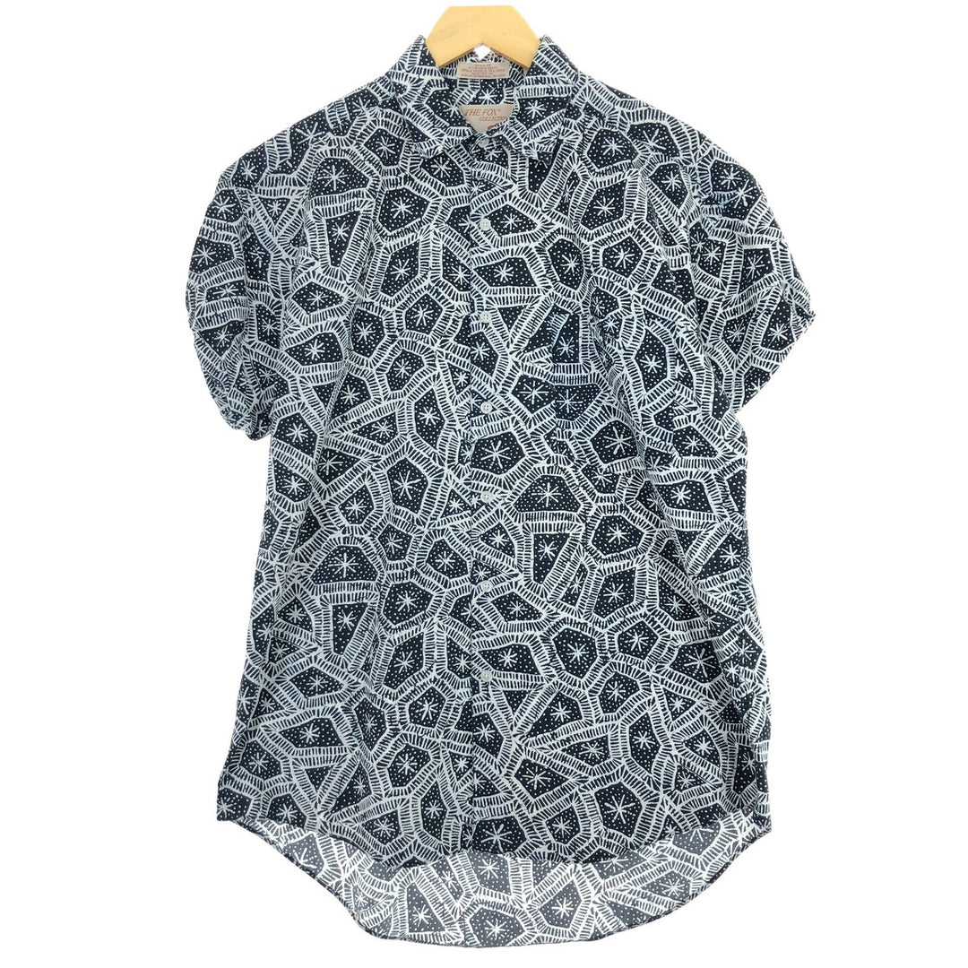 ~80'S THE FOX COLLECTION All-over print short-sleeve cotton shirt, men's M, vintage / eaa450842