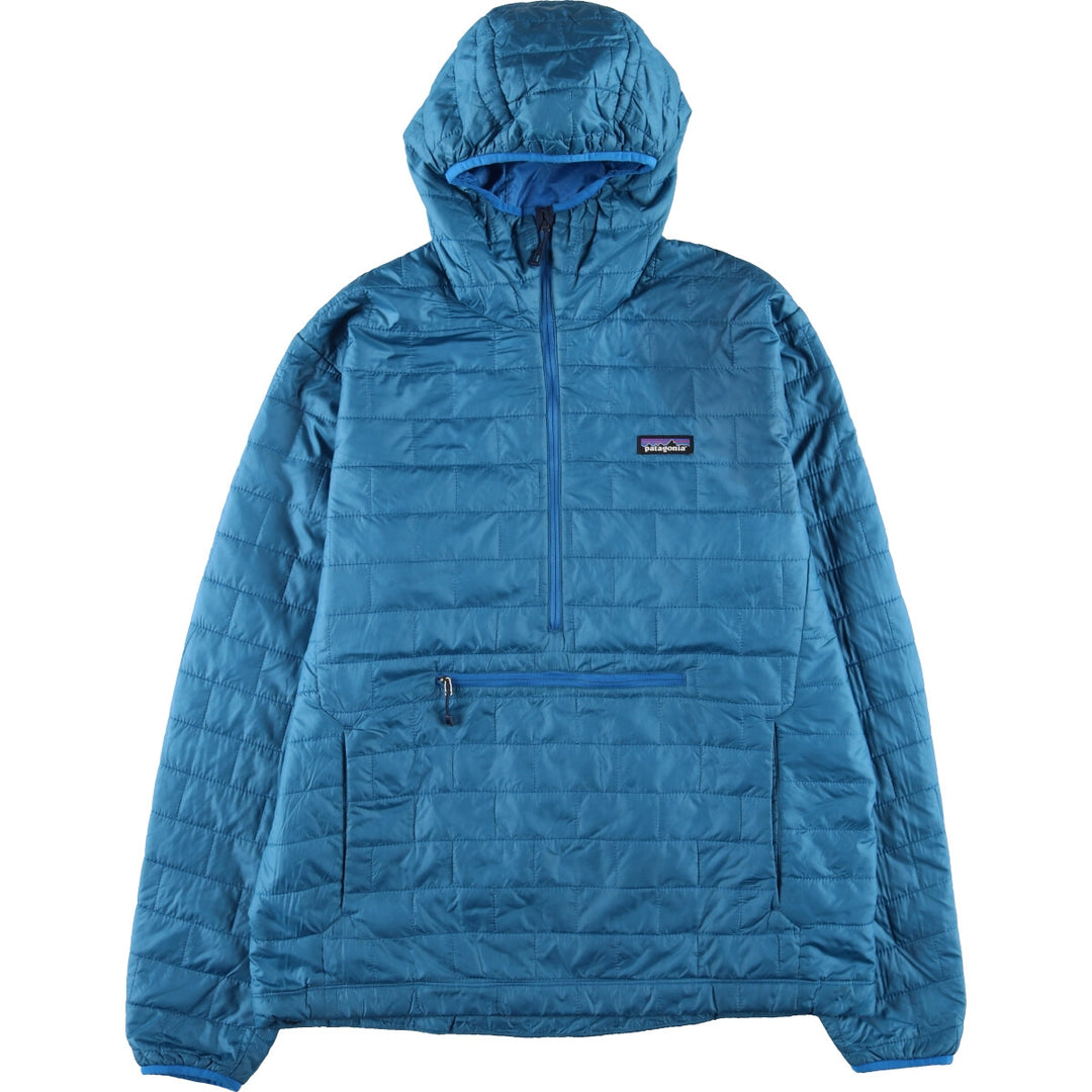 Patagonia Nano Puff Bivy Pullover 84186SP17 Half Zip Padded Parka Puffer Jacket Men's L size /eaa450891