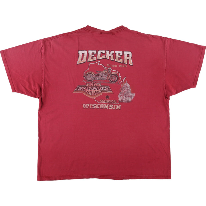 00'S Harley-Davidson Motorcycle Bike T-shirt Made in USA Men's XXL /eaa450909