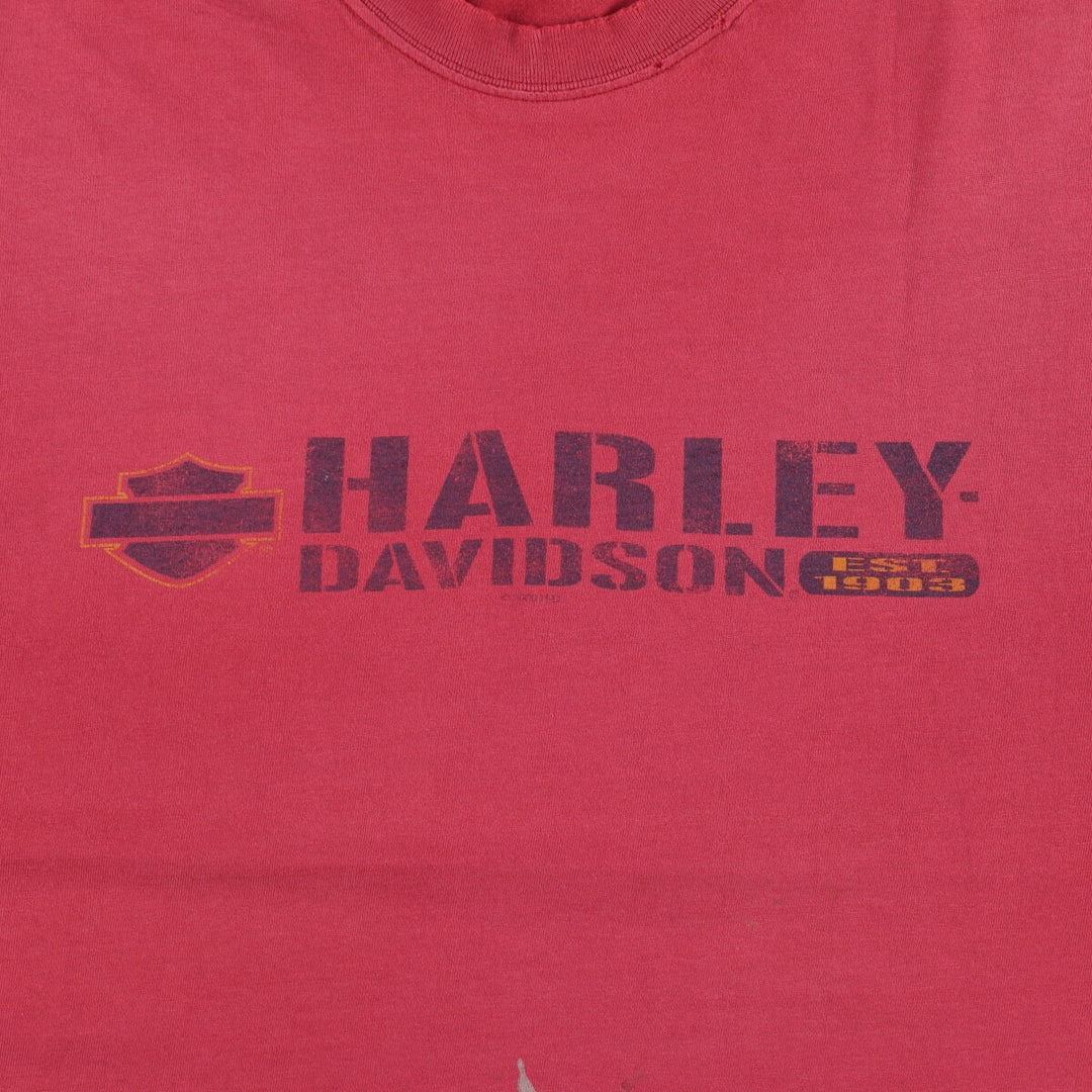 00'S Harley-Davidson Motorcycle Bike T-shirt Made in USA Men's XXL /eaa450909