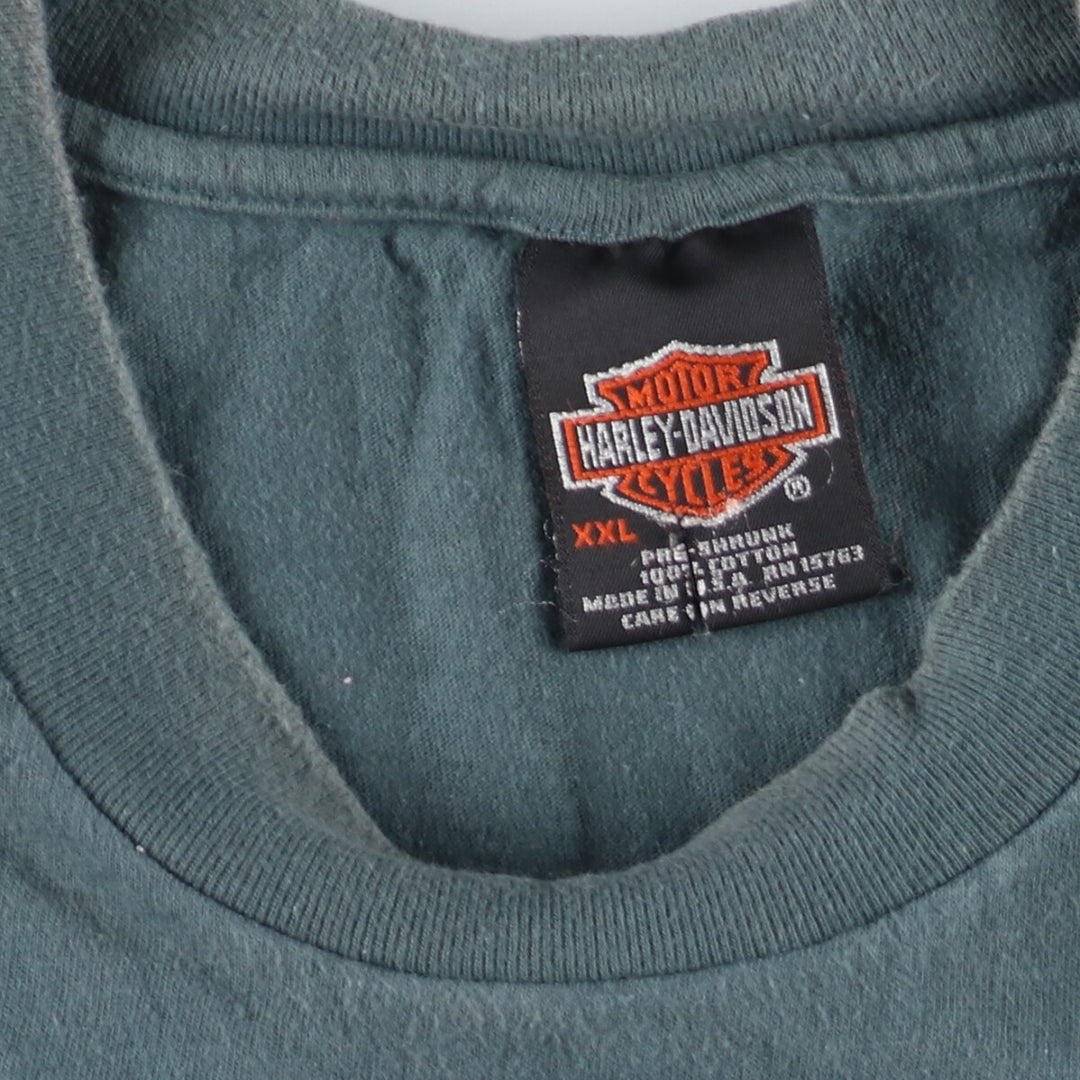 00'S Harley-Davidson Reflector Motorcycle Bike T-Shirt Made in USA Men's XXL /eaa450916