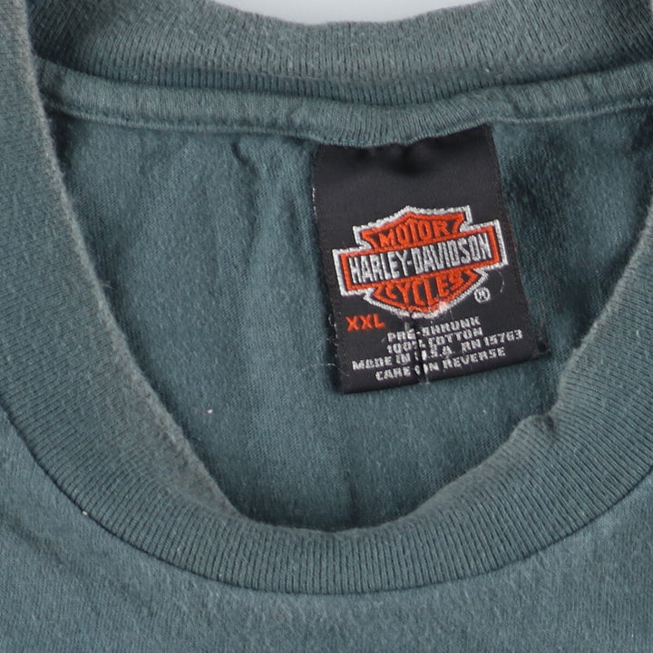 00'S Harley-Davidson Reflector Motorcycle Bike T-Shirt Made in USA Men's XXL /eaa450916