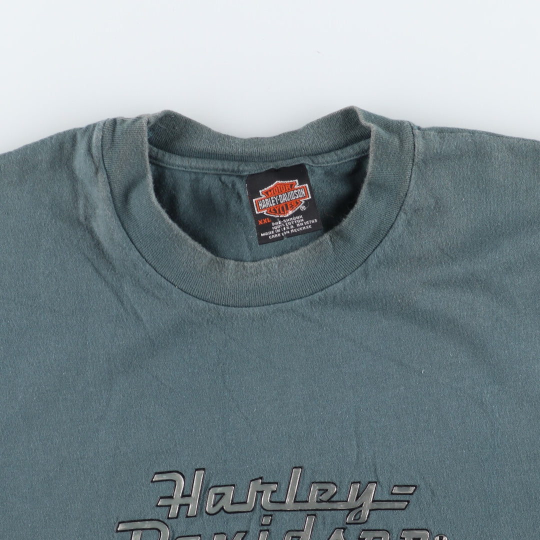 00'S Harley-Davidson Reflector Motorcycle Bike T-Shirt Made in USA Men's XXL /eaa450916