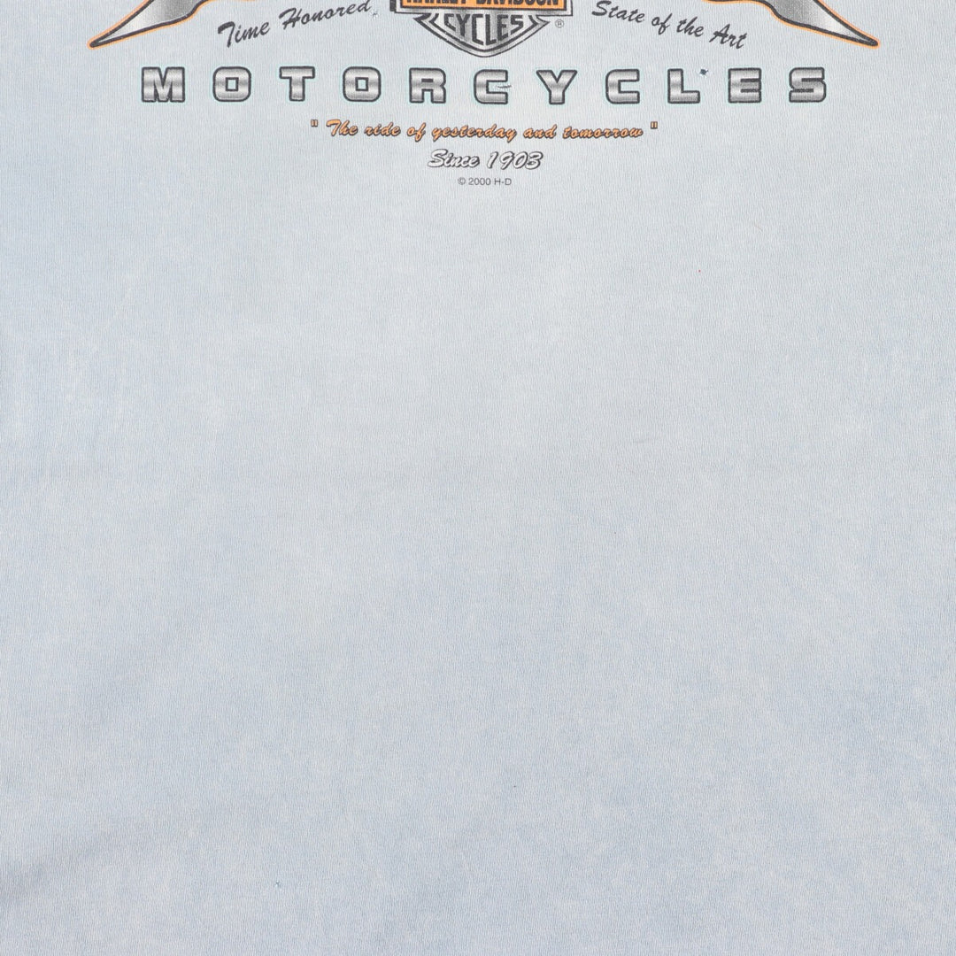 Atmosphere 00'S Harley-Davidson Motorcycle Bike T-shirt Made in USA Men's L /eaa450917