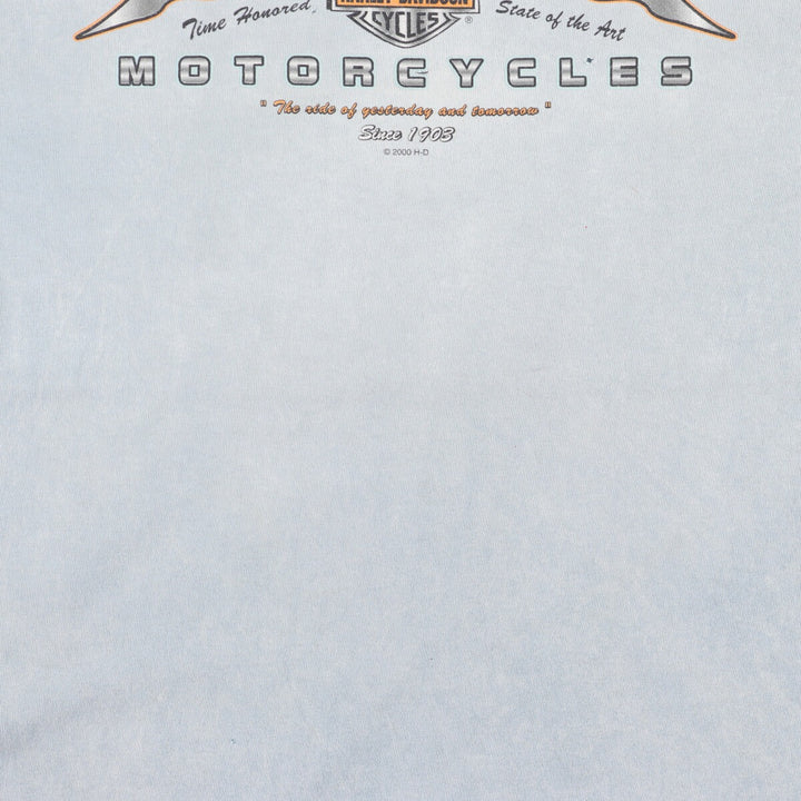 Atmosphere 00'S Harley-Davidson Motorcycle Bike T-shirt Made in USA Men's L /eaa450917