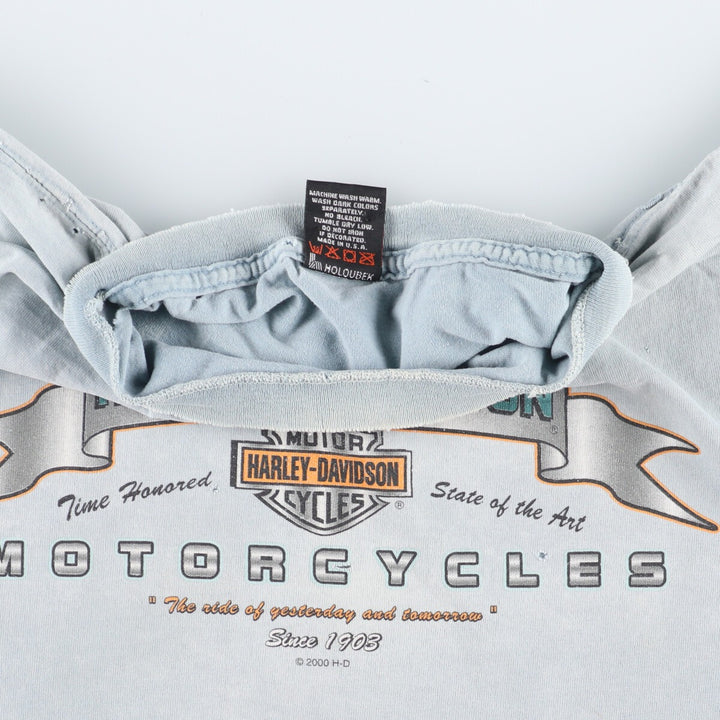 Atmosphere 00'S Harley-Davidson Motorcycle Bike T-shirt Made in USA Men's L /eaa450917