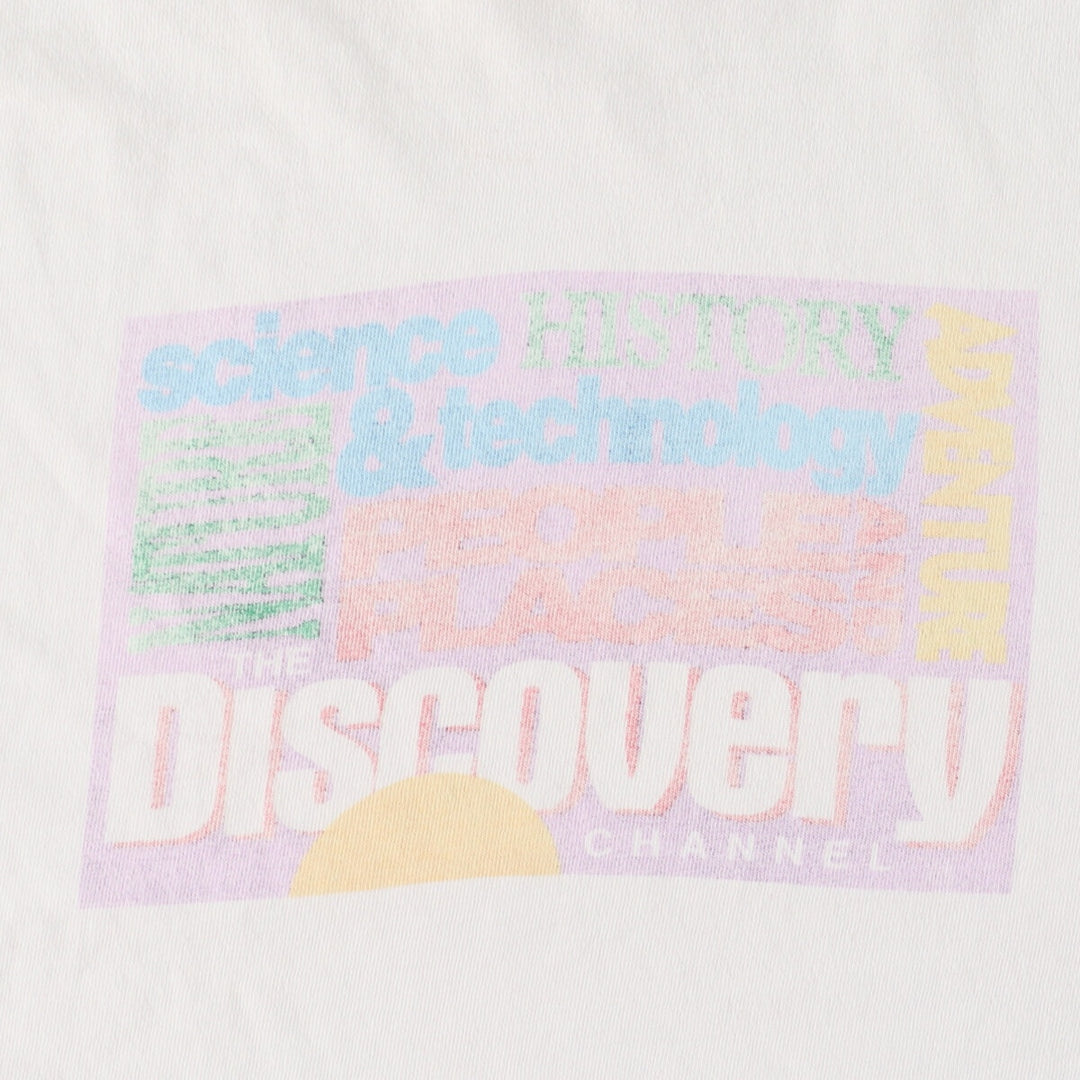 90'S Hanes The DISCOVERY CHANNEL Discovery Channel Back Print T-Shirt Made in USA Men's L /eaa450934