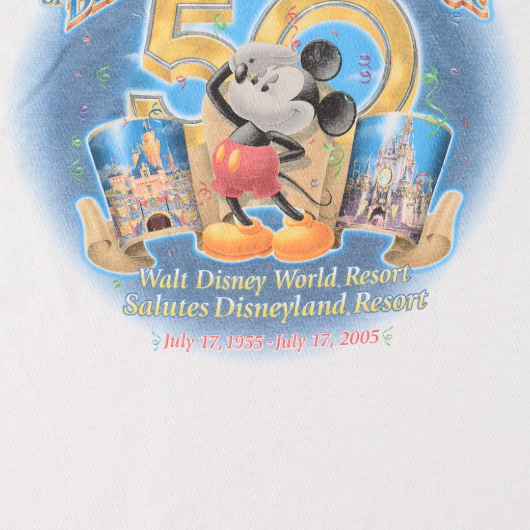 WALT Disney Worldo MICKEY MOUSE Mickey Mouse character print T-shirt Men's L /eaa450960