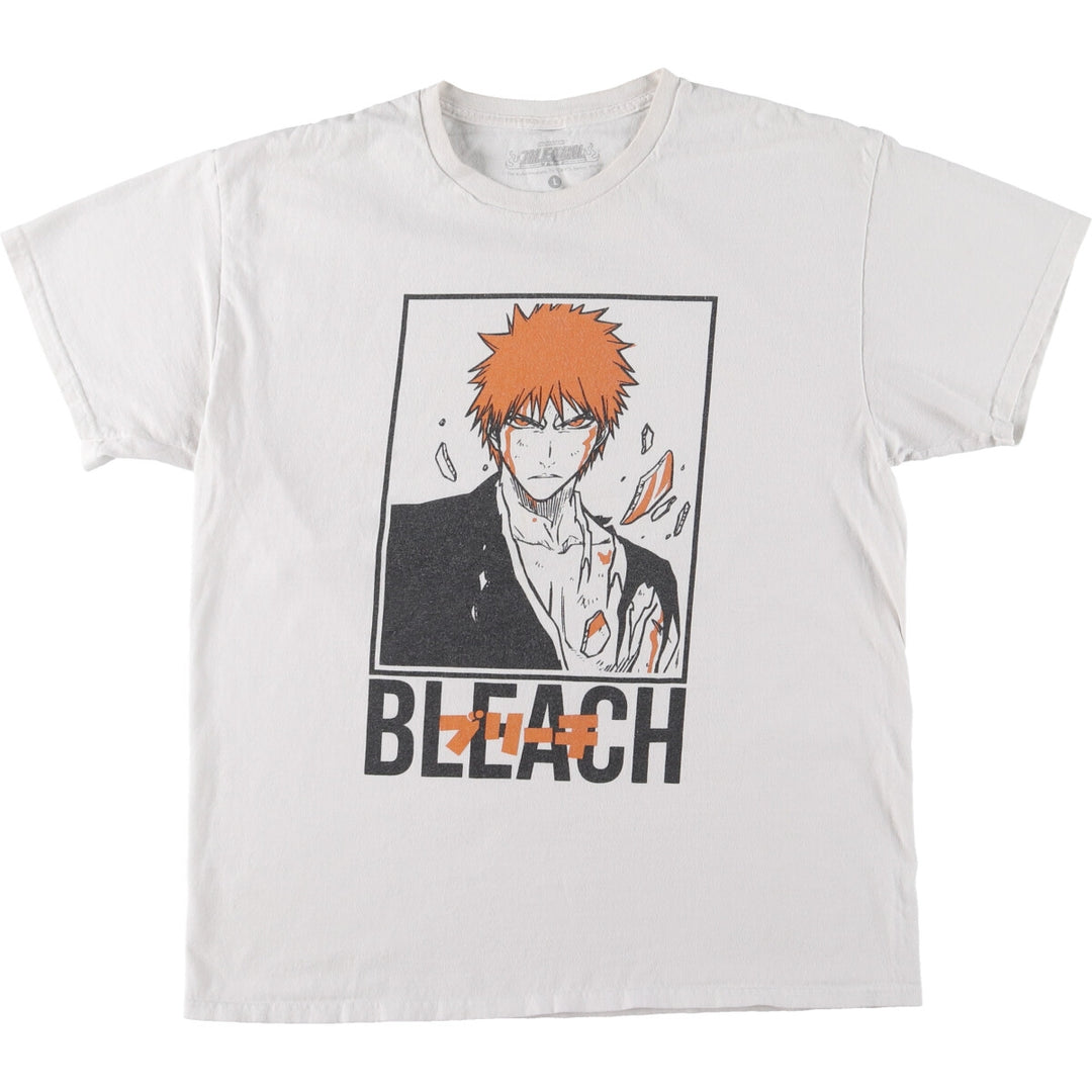 BLEACH Anime Character Print T-Shirt Men's L /eaa450963