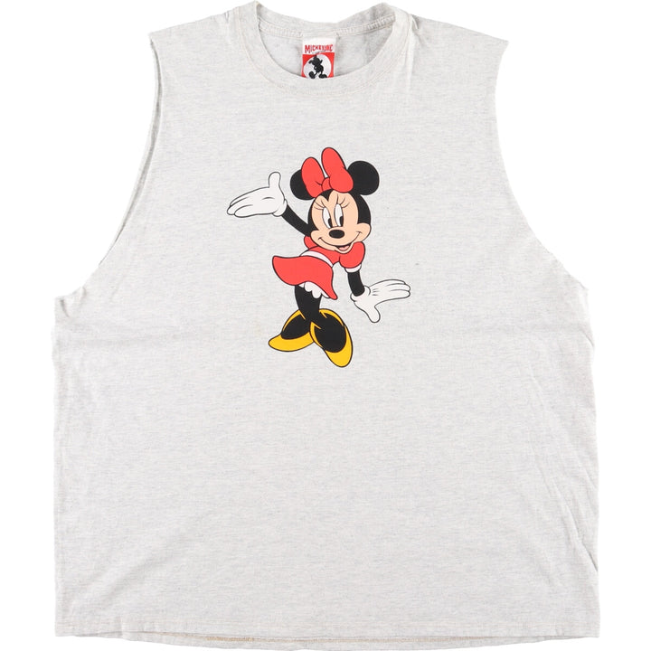 90'S MICKEY INC MINNIE MOUSE Minnie Mouse Cut-off Character Print T-Shirt Men's XL Vintage /eaa450964