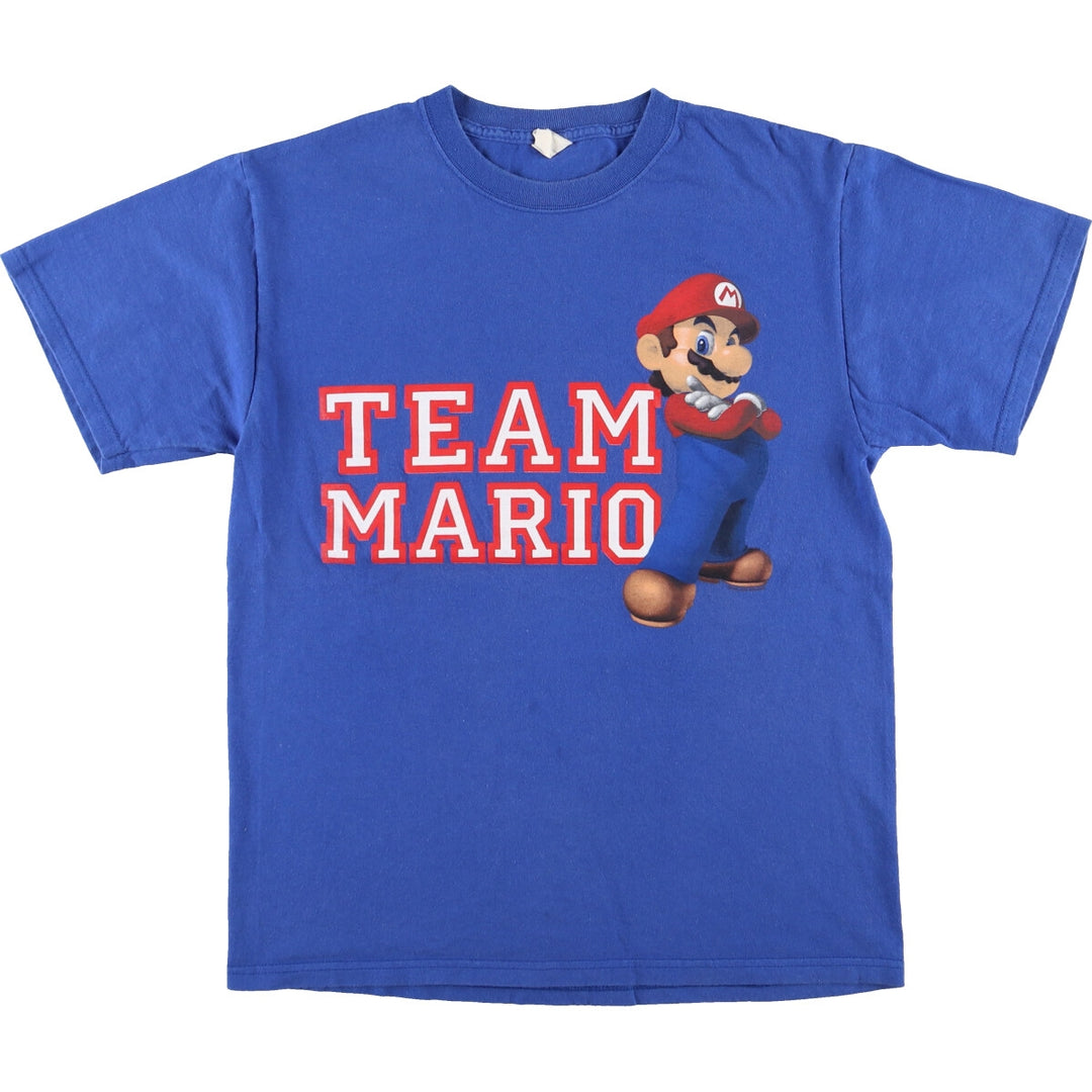 Jerzees SUPER MARIO Super Mario character print T-shirt Men's M /eaa450967