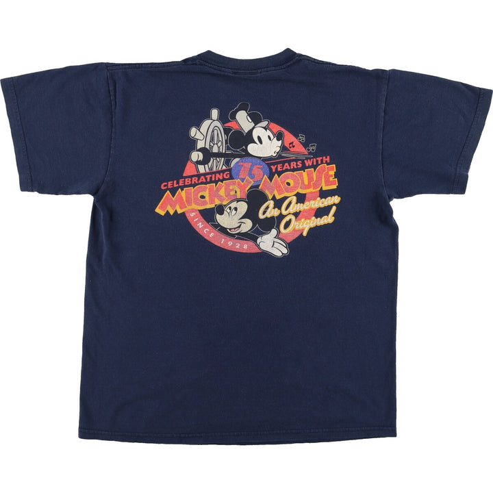 Disney Land RESORT MICKEY MOUSE Mickey Mouse back print character print T-shirt Men's M /eaa450968