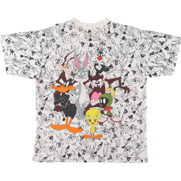 LOONEY TUNES Large Print Character Print T-Shirt Men's L /eaa450981