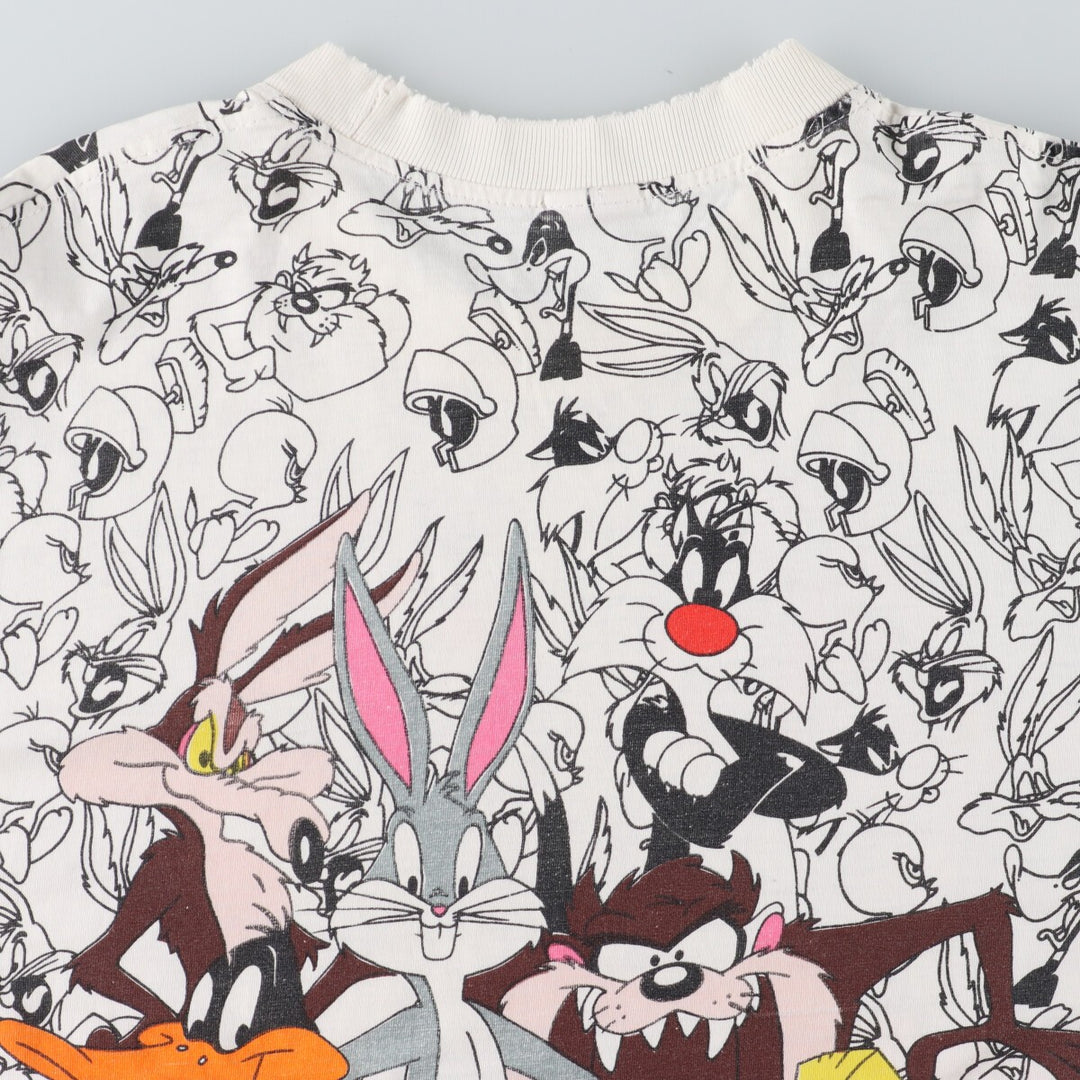 LOONEY TUNES Large Print Character Print T-Shirt Men's L /eaa450981