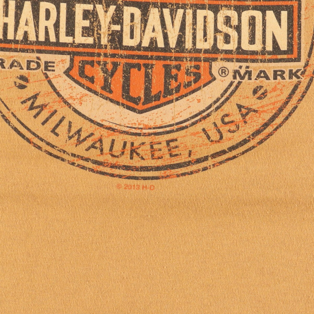 Harley-Davidson Eagle Pattern Motorcycle Bike T-shirt Men's XL /eaa450986