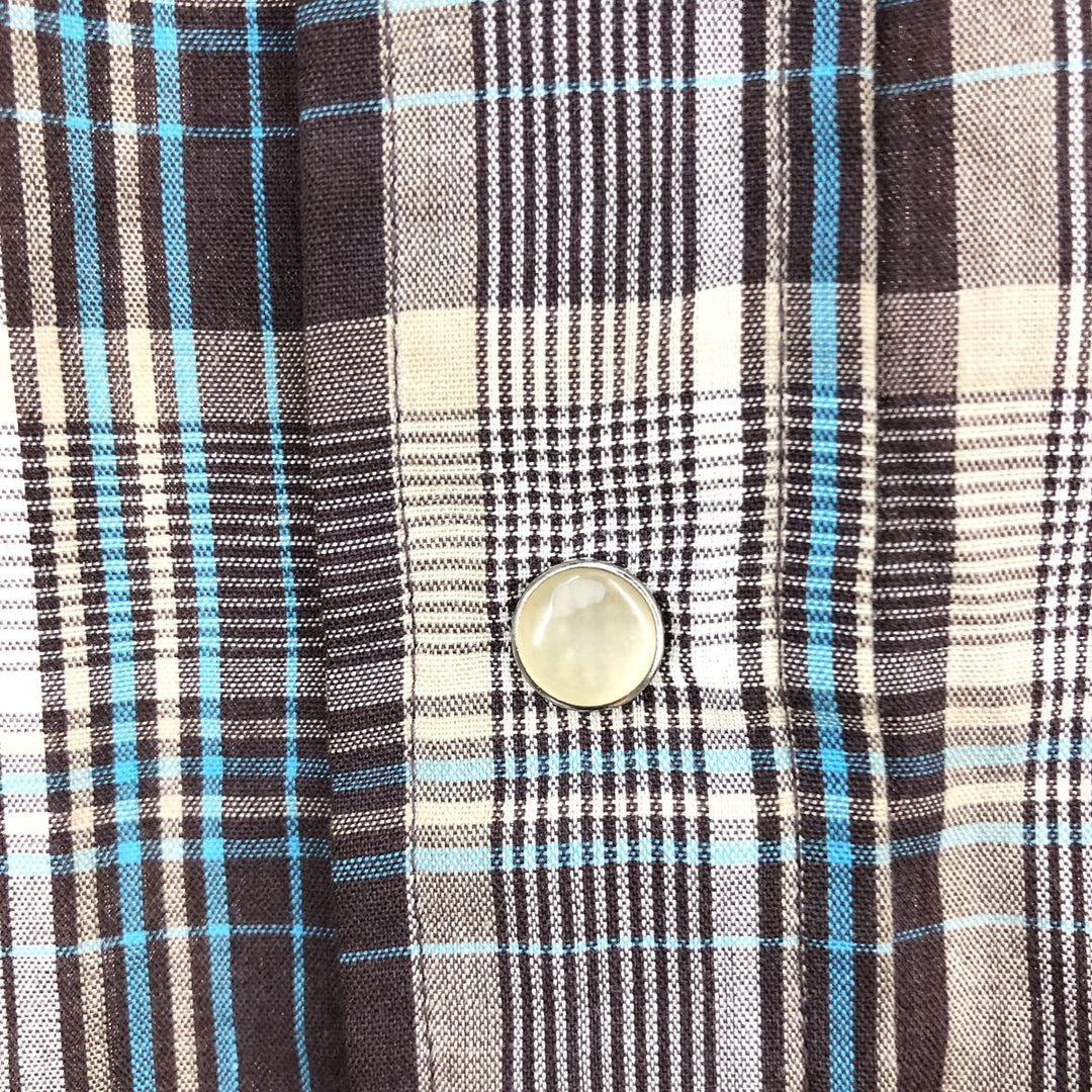 90'S Levi's THE COWBOYS TAILER Check Pattern Long Sleeve Western Shirt Men's XL Vintage /eaa451035