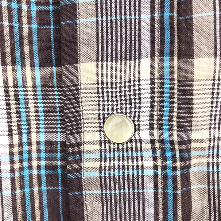 90'S Levi's THE COWBOYS TAILER Check Pattern Long Sleeve Western Shirt Men's XL Vintage /eaa451035