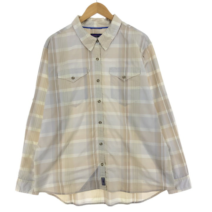 2020 Patagonia 52211SP20 Nylon x Polyester Long Sleeve Check Shirt Men's XL /eaa451058