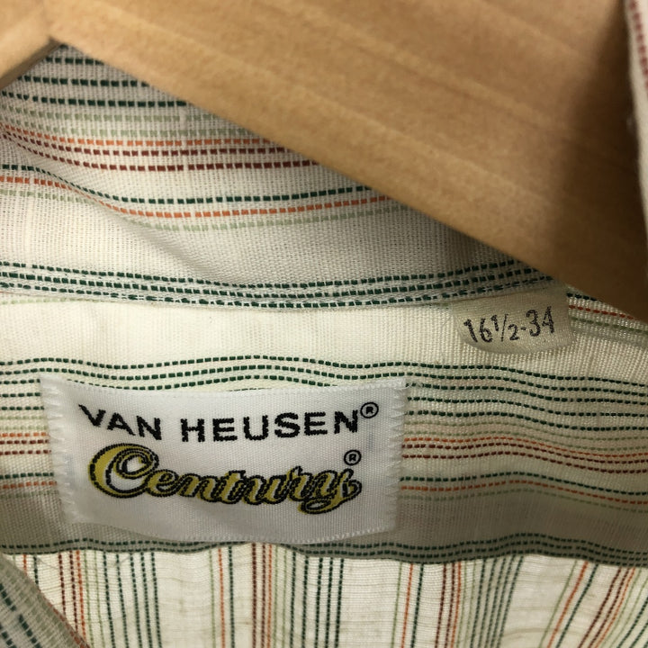 70'S VAN HEUSEN Long Sleeve Striped Shirt Men's L Vintage /eaa451078