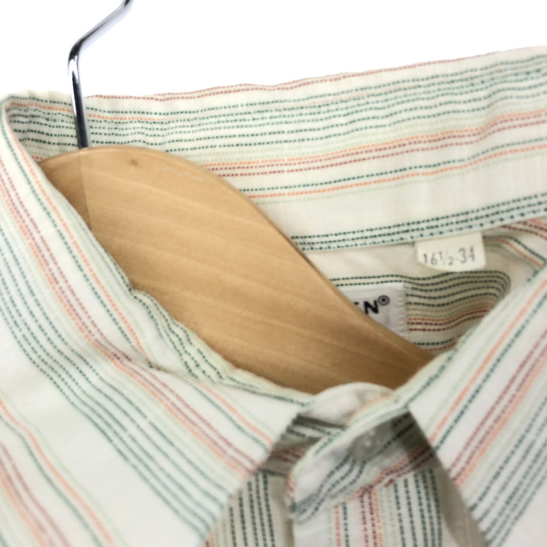 70'S VAN HEUSEN Long Sleeve Striped Shirt Men's L Vintage /eaa451078