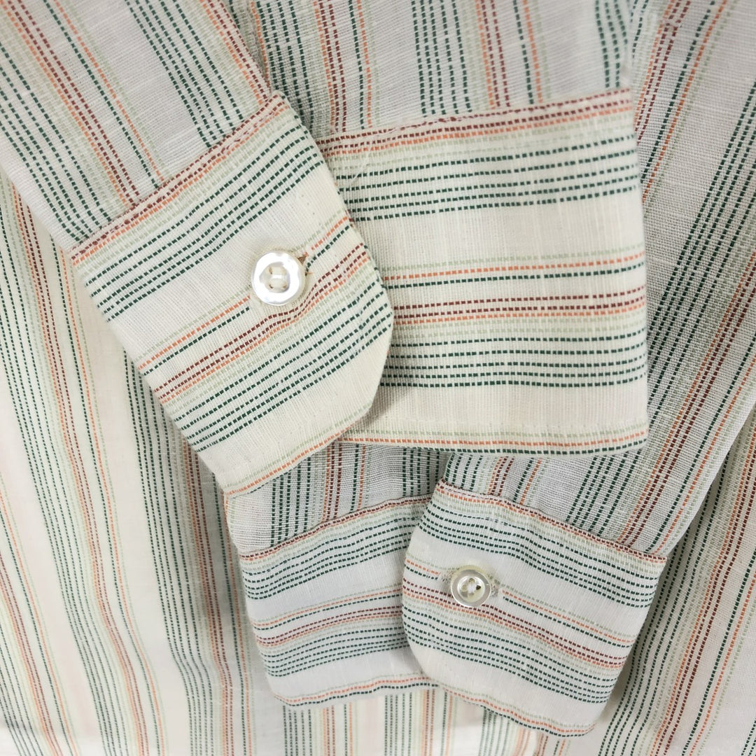 70'S VAN HEUSEN Long Sleeve Striped Shirt Men's L Vintage /eaa451078