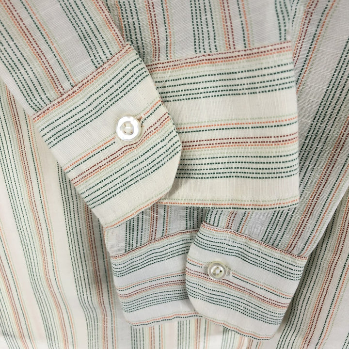 70'S VAN HEUSEN Long Sleeve Striped Shirt Men's L Vintage /eaa451078