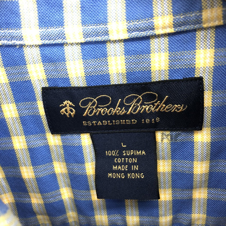 Brooks Brothers ESTABLISHED1818 Long Sleeve Button-Down Check Shirt Men's L /eaa451190